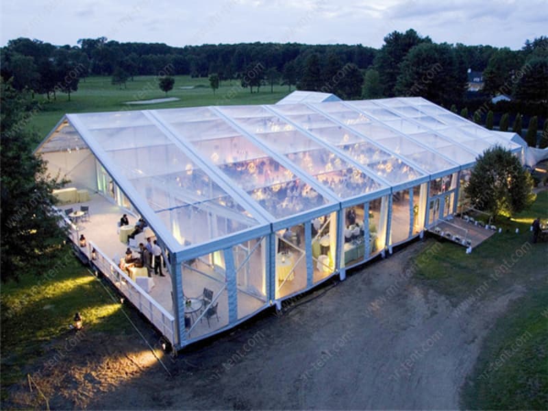 Carpa Grande Transparente con Techo Claro