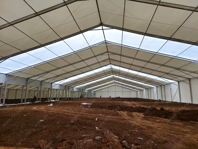 Carpas industriales de almacenamiento para exteriores