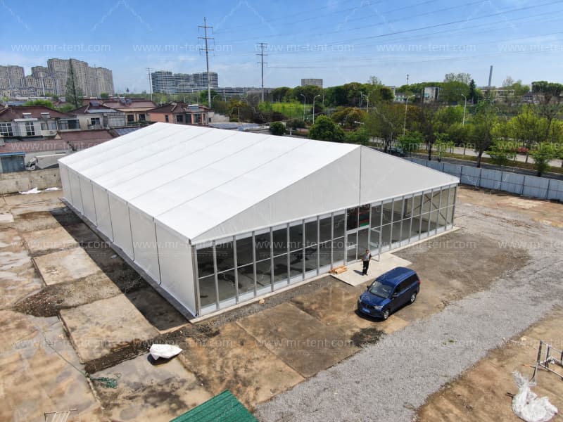 Carpa industrial de aluminio para almacén personalizable