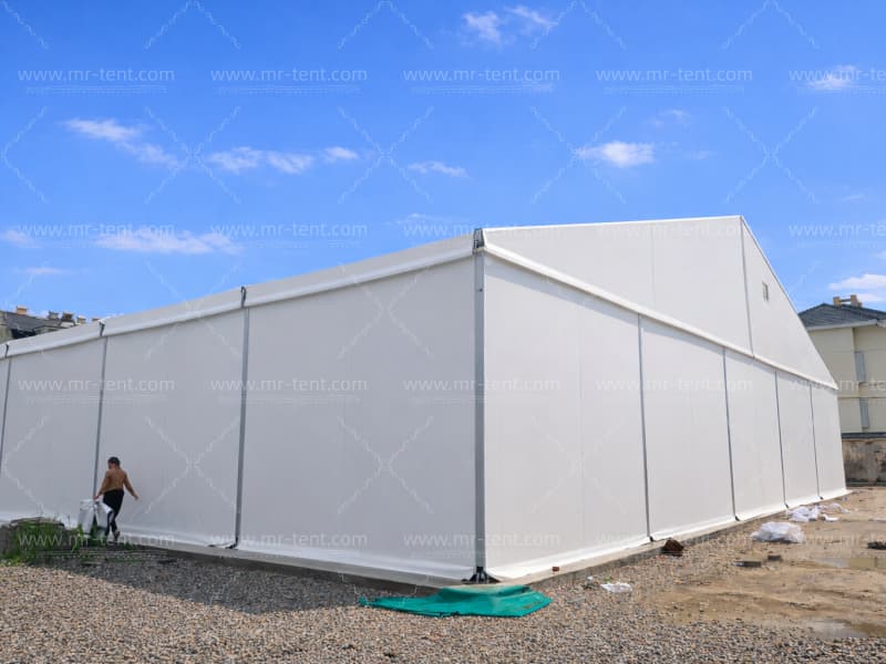 Carpa industrial de aluminio para almacén personalizable