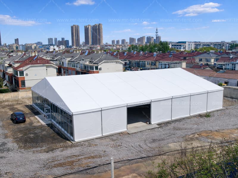 Carpa industrial de aluminio para almacén personalizable