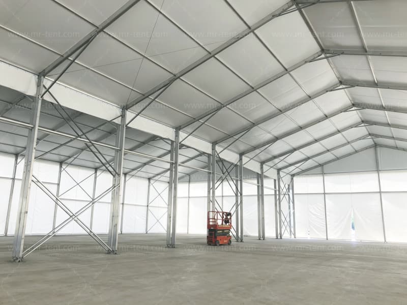 Carpa industrial de aluminio para almacén personalizable
