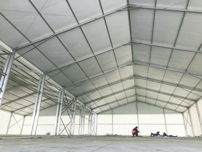 Carpa industrial de aluminio para almacén personalizable