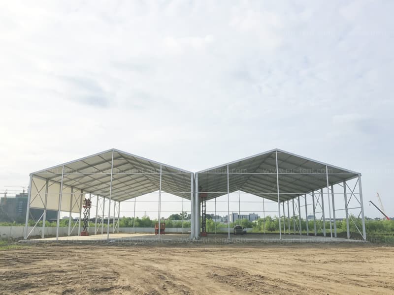 Carpa industrial de aluminio para almacén personalizable