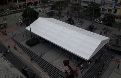 White PVC Tent Exhibition Tarpaulin