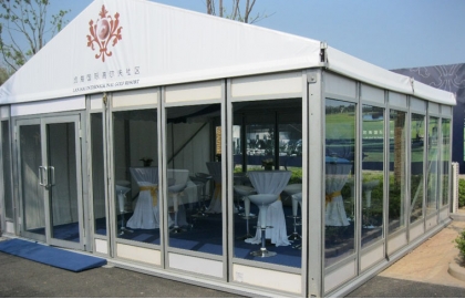 Temporary Exhibiton Aluminum Tent with Glass Wall