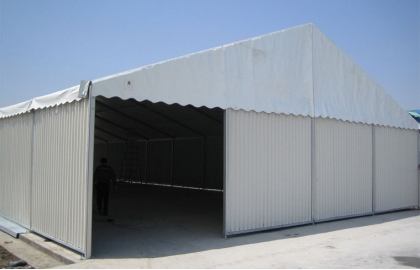 Warehouse tent steel panel wall