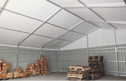 Storage tents warehouse
