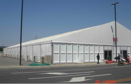 Permanent large warehouse tent abs wall