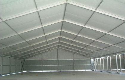 Hard wall industrial storage warehouse tent