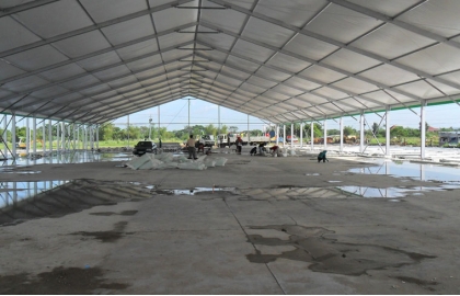 Huge aluminum warehosue tent industrial storage