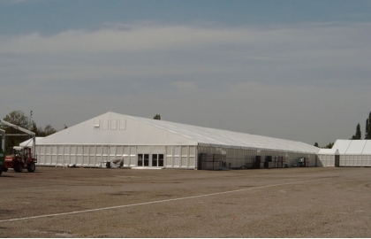 30x50m large storage tent with abs wall