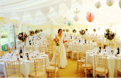 White wedding tent 500 guest