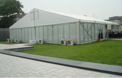 White Glass Wall Party Tent