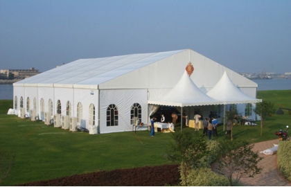 White Clear Span Party Tent