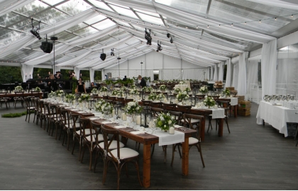 Luxury transparent wedding party tent