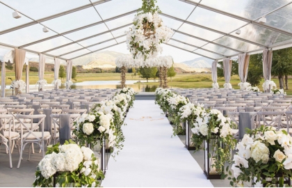 Luxury decoration wedding party tent transparent