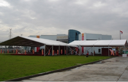 Aluminum large temporary event tent
