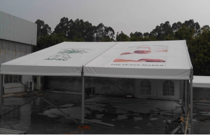 Aluminum frame logo printed waterproof event tent