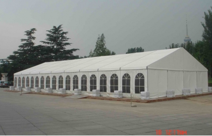 500 people white PVC event tent