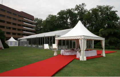 Pagoda tent party