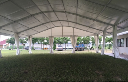 White pvc event tent arch tent