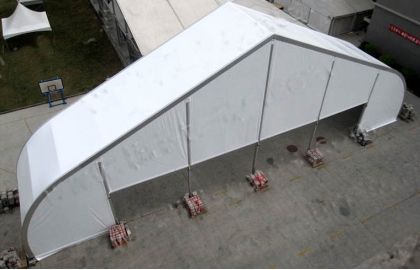 Waterproof aluminum structure curve tent