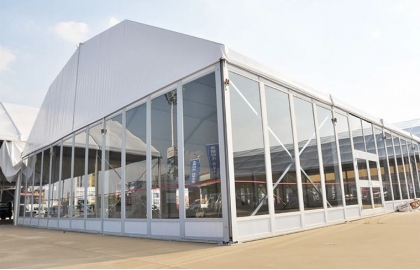 Hard wall polygonal tent for outdoor events