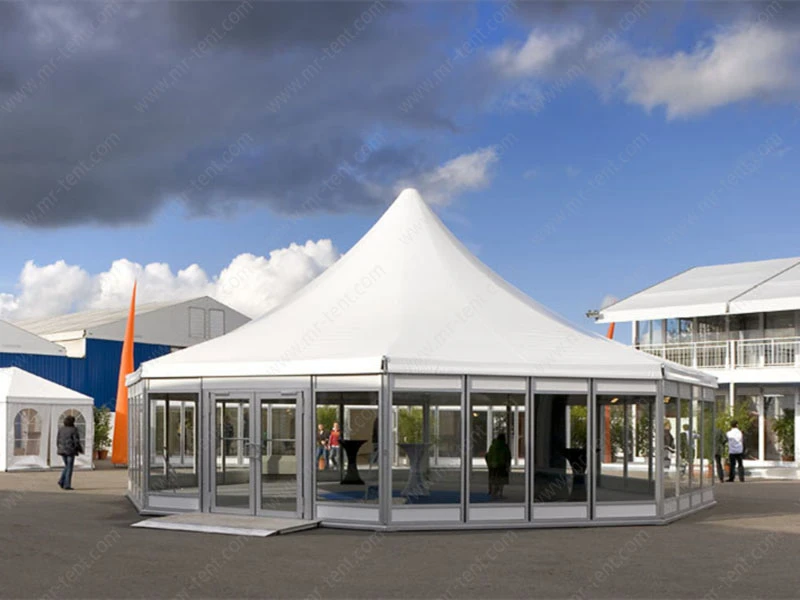 Leisure Canopy Wedding Party Aluminum Clear White Multi-side Tent
