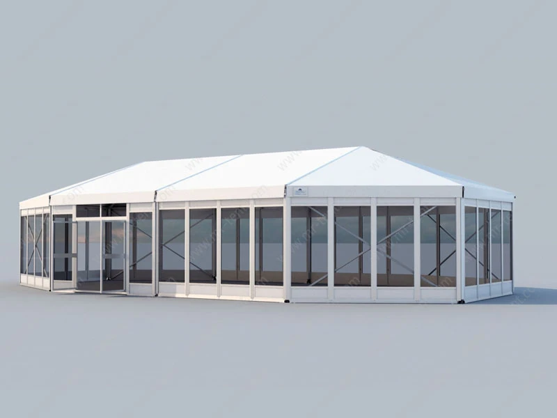 Strong Frame Tent Aluminum Structure Tent with Glass Wall