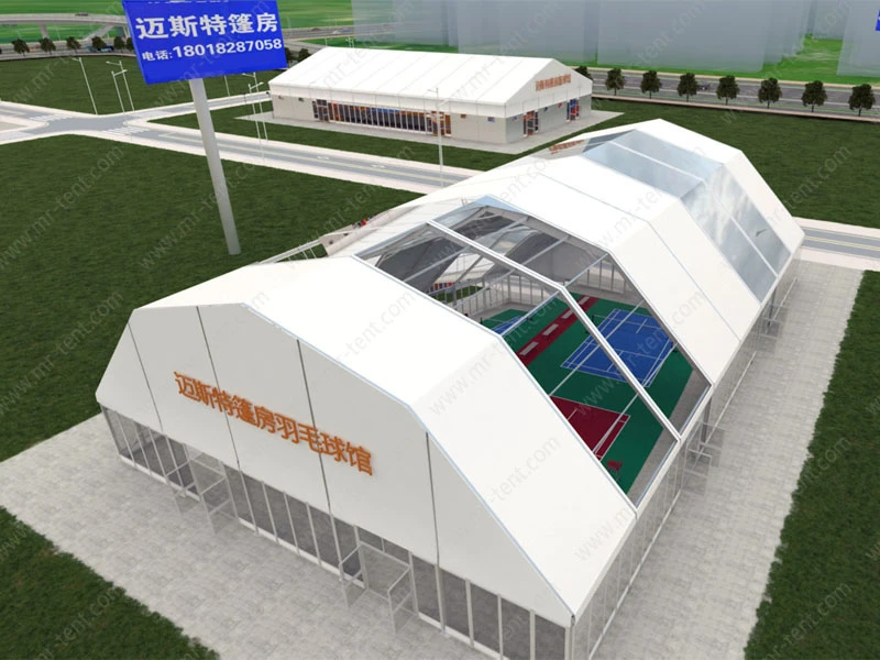 Polygonal Tent for Outdoor Sport Training Court