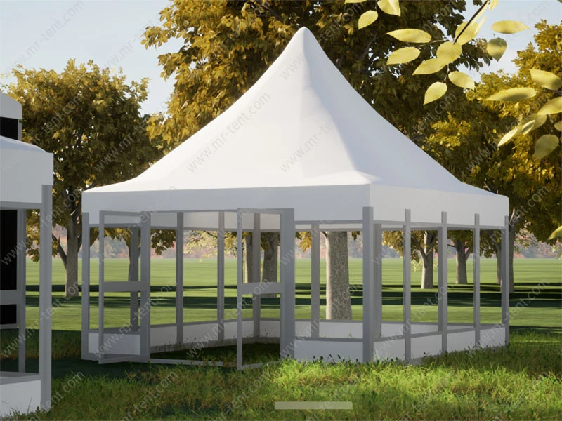 Party White Pagoda Tent Marquee with Glass Side