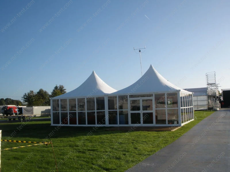 Outdoor Luxury 10x10m Frame Pagoda Tent for Wedding Events