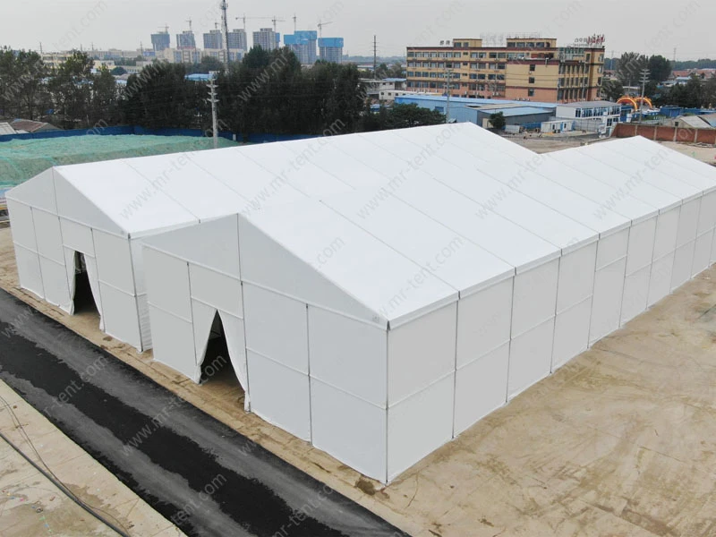 Carpas industriales grandes de 2000 m² con estructura de aluminio