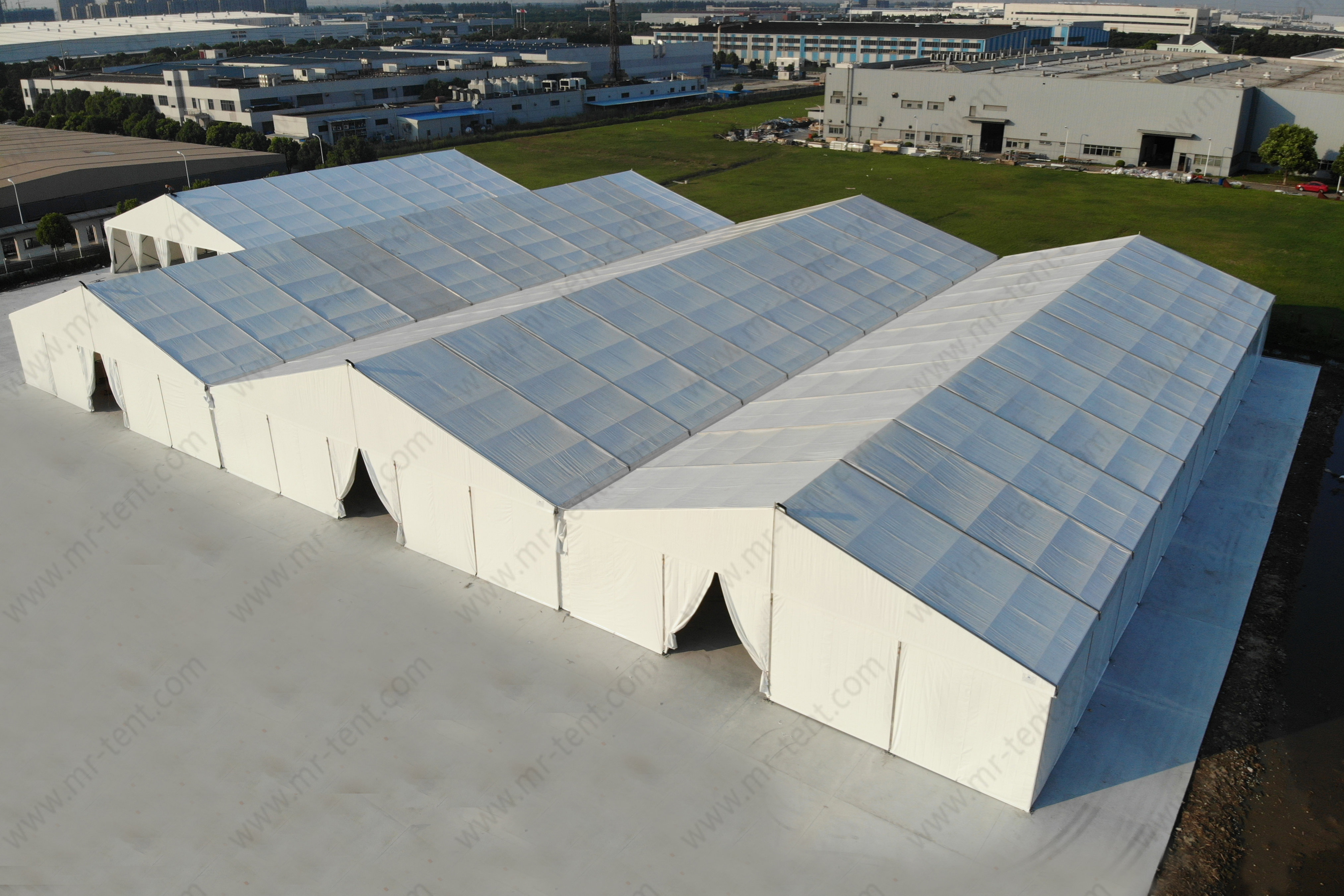 4 Sets of 20m Span Storage Aluminum Warehouse Tent