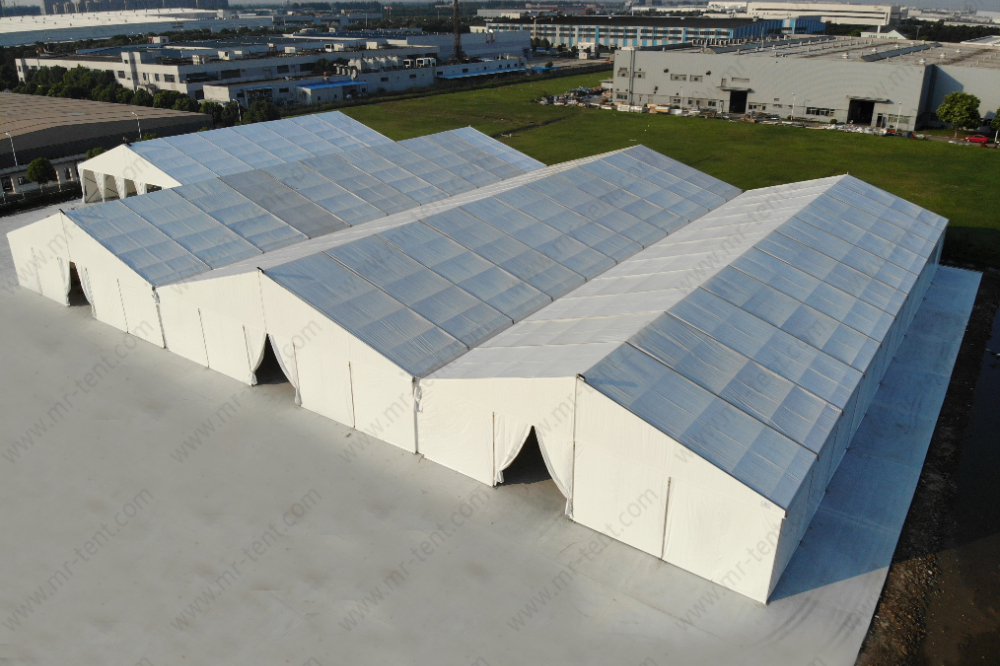 4 Sets of 20m Span Storage Aluminum Warehouse Tent
