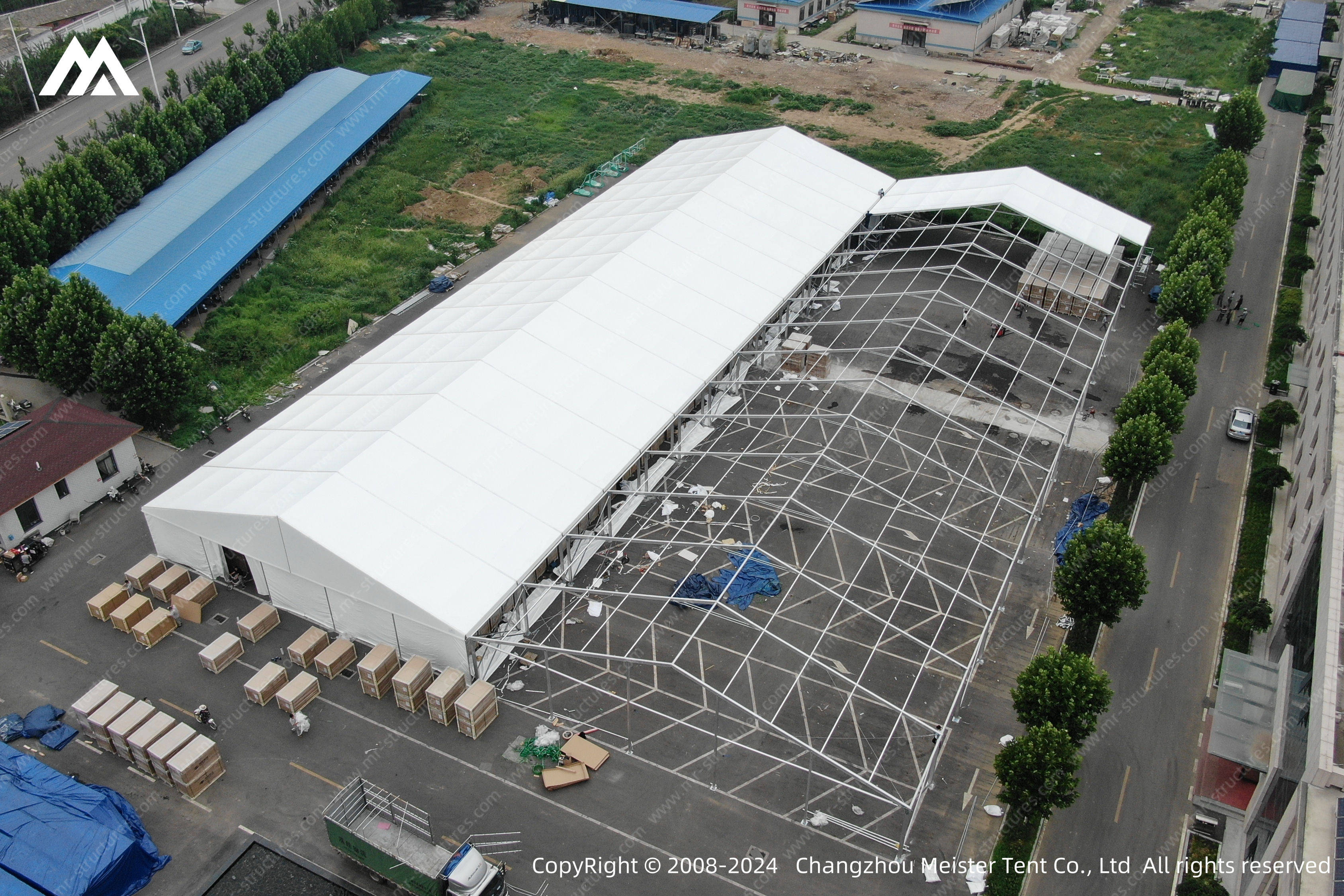Large Temporary Storage Aluminum Tent