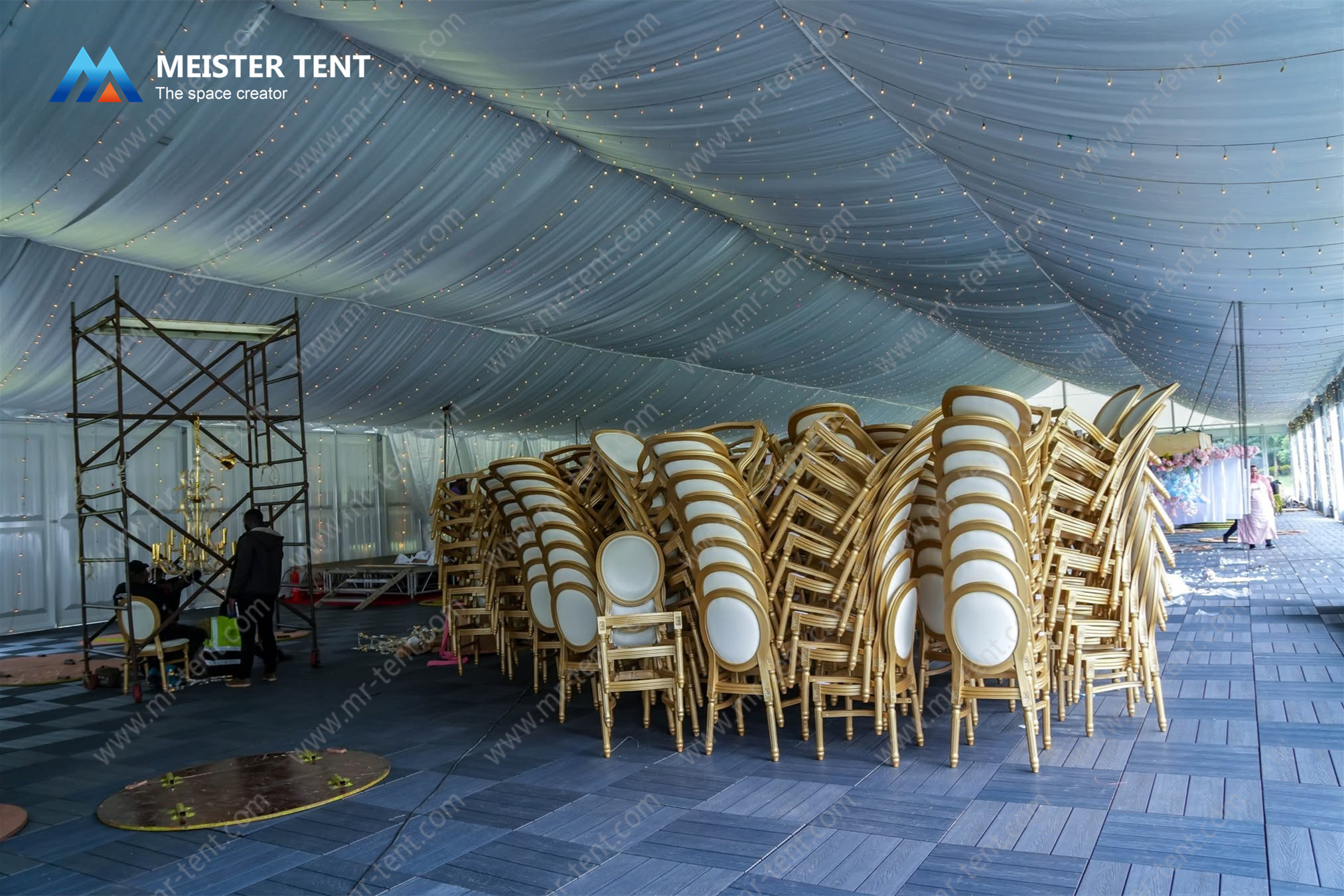 500 People Outdoor Glass Wall Wedding Party Tent