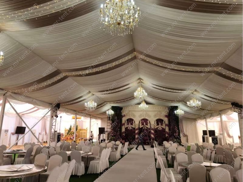 Large White Aluminum Worship Tent