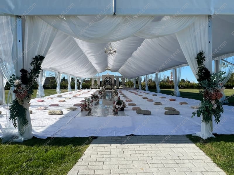 Large White Aluminum Worship Tent