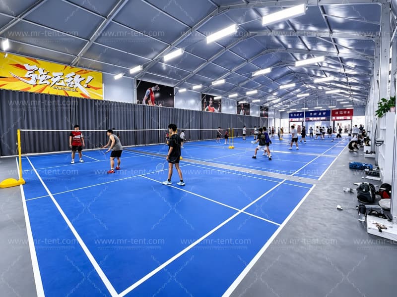 Two Sets of 15m Span Padel, Badminton & Pickleball Court Tents