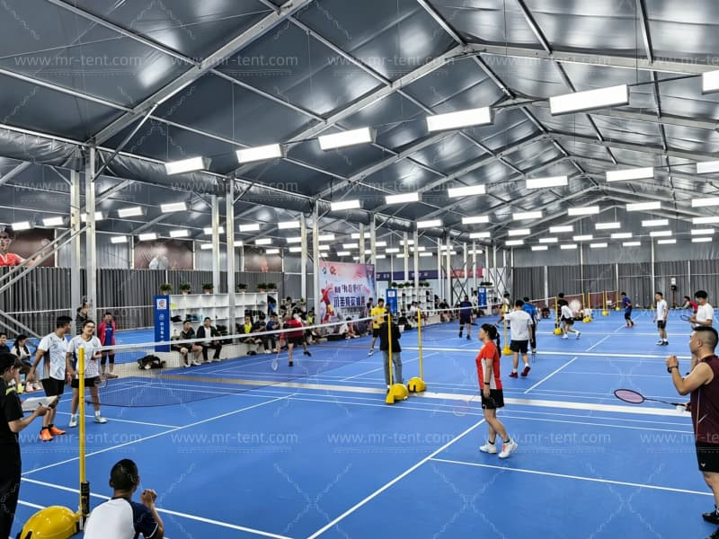 Two Sets of 15m Span Padel, Badminton & Pickleball Court Tents