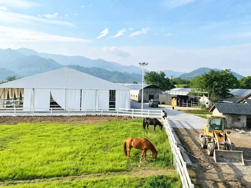 Custom 10-50m Span Aluminum Horse Arena Tent