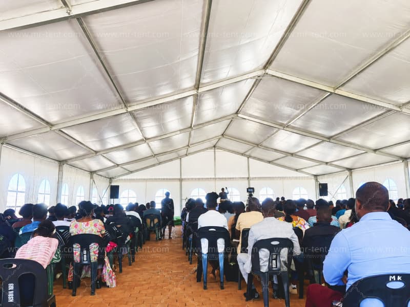 Large White Aluminum Worship Tent