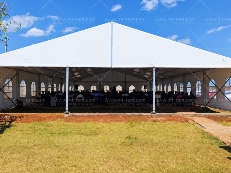 Large White Aluminum Worship Tent