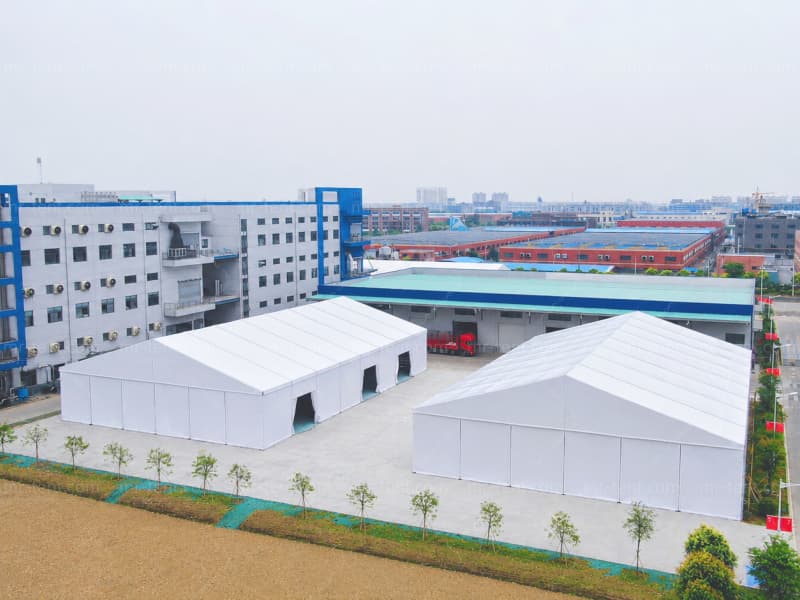 2 Sets of 30m Span Storage Aluminum Warehouse Tent