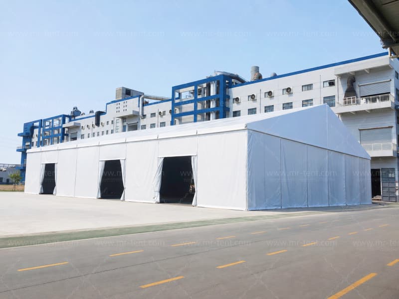 2 Sets of 30m Span Storage Aluminum Warehouse Tent