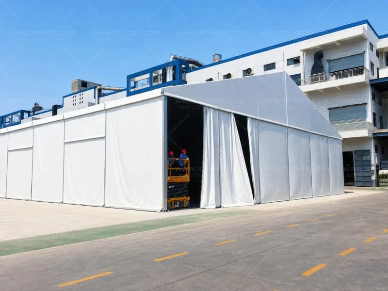 2 Sets of 30m Span Storage Aluminum Warehouse Tent