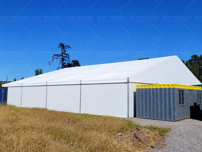 25×50×5m+20×20×3m Outdoor Warehouse Industrial StorageTent