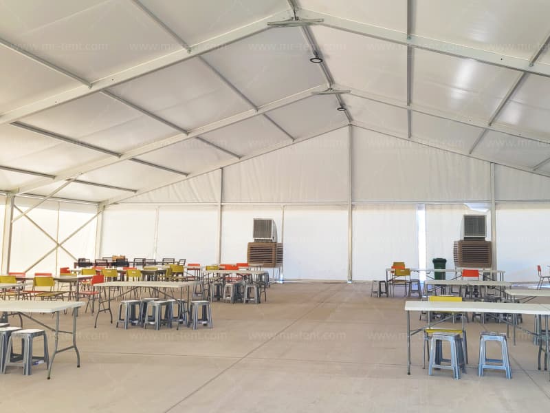 25×50×5m+20×20×3m Outdoor Warehouse Industrial StorageTent